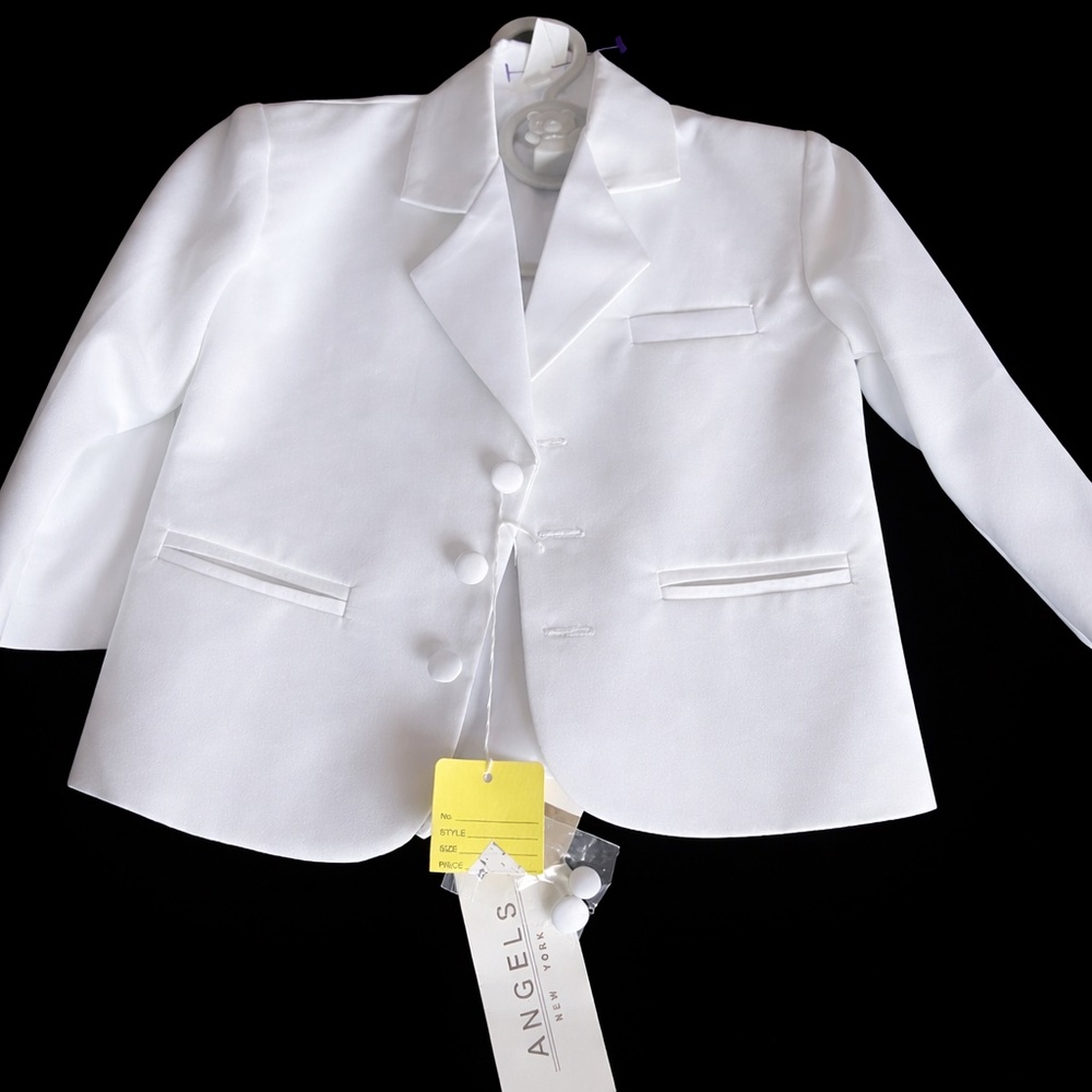 ✨ Angels New York White Toddler Blazer – Size 2T – NWT